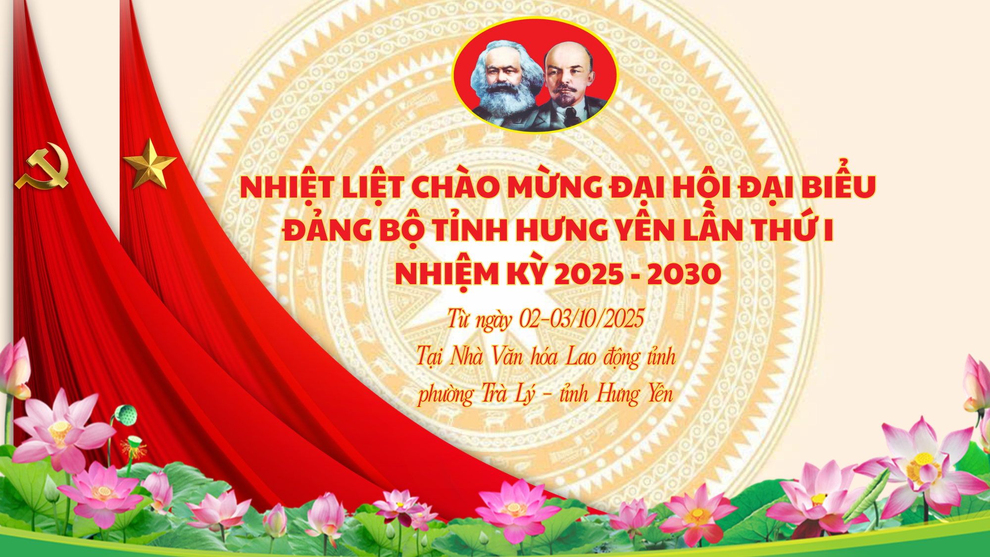 Đảng bộ, chính quyền và Nhân dân xã Tân Thuận hướng về Đại hội đại biểu Đảng bộ tỉnh Hưng Yên lần thứ I, nhiệm kỳ 2025-2030