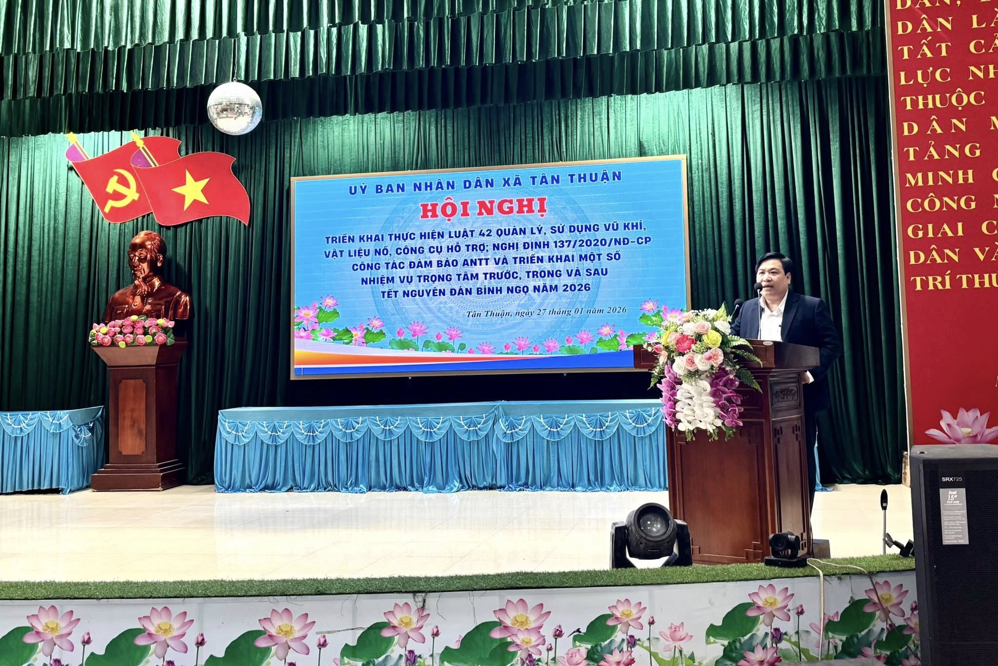 Xã Tân Thuận triển khai các nhiệm vụ trọng tâm dịp trước, trong và sau Tết nguyên đán Bính Ngọ năm 2026