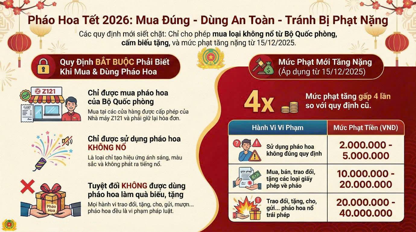 Người dân tuyệt đối không tự ý "đầu cơ", mua đi bán lại pháo hoa Bộ quốc phòng