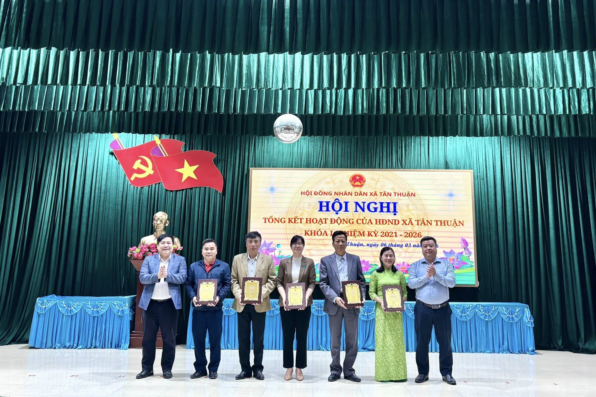 Hội đồng nhân dân xã Tân Thuận khóa I tổng kết hoạt động nhiệm kỳ 2021-2026