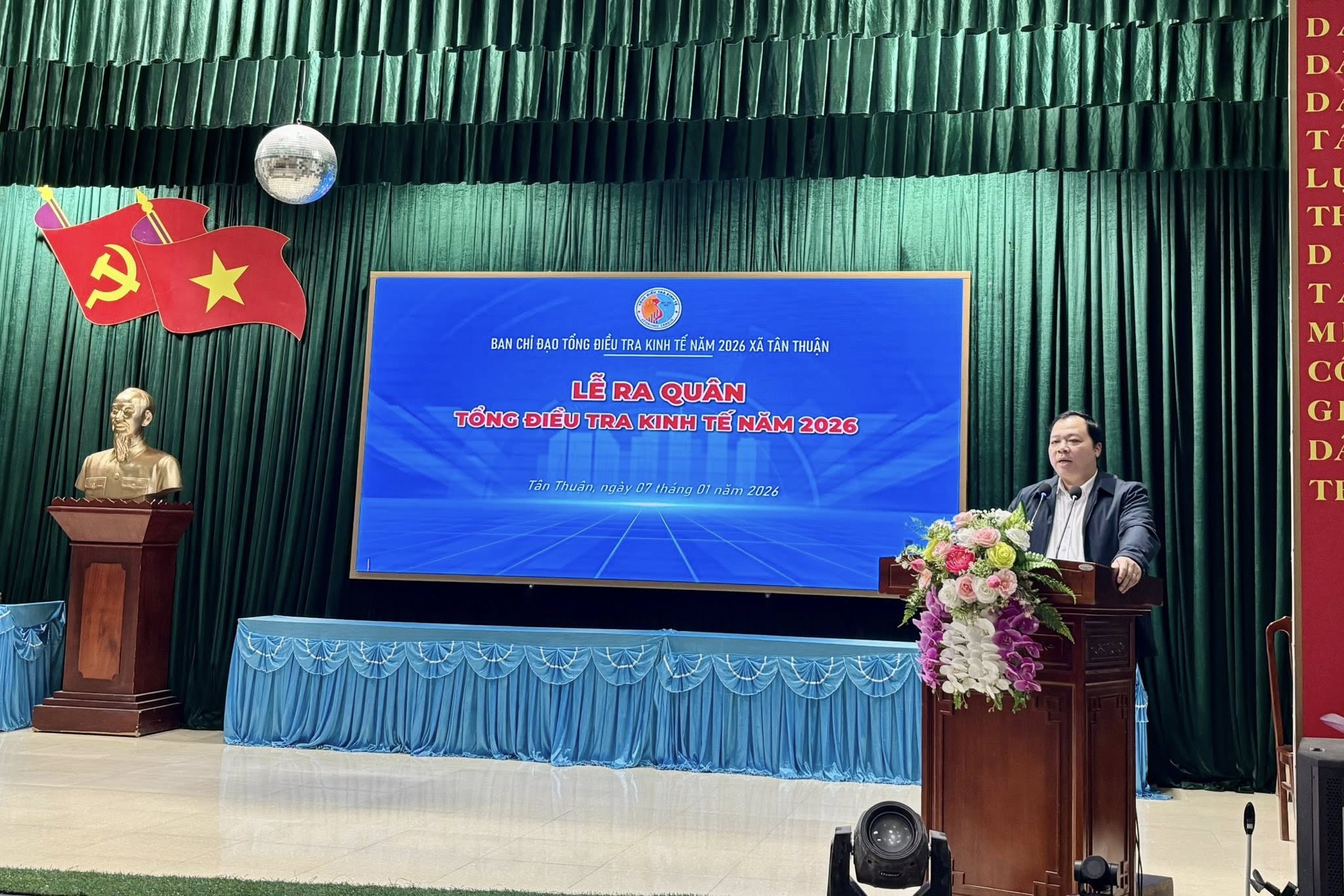 Xã Tân Thuận ra quân Tổng điều tra kinh tế năm 2026