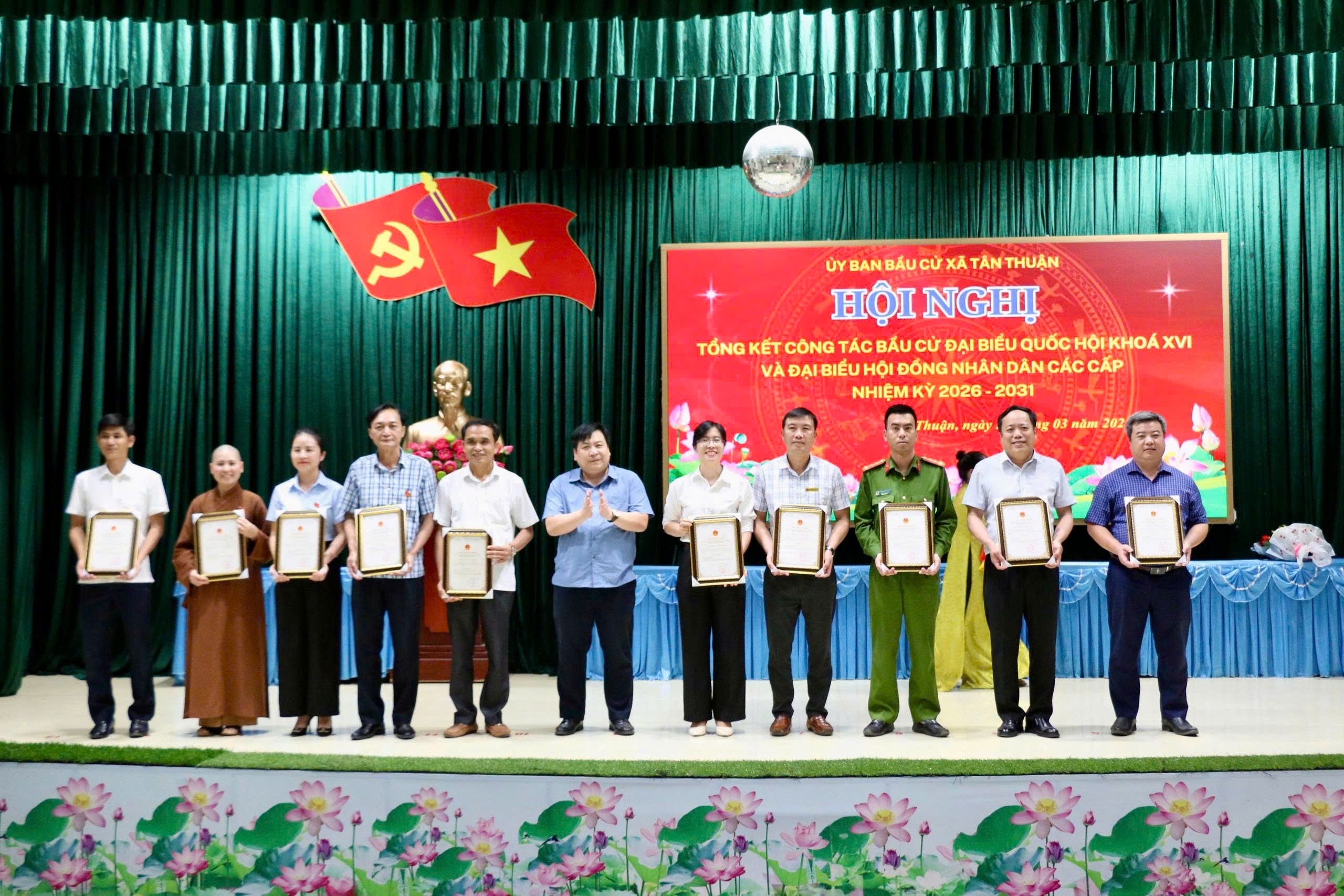Xã Tân Thuận tổng kết công tác bầu cử đại biểu Quốc hội và đại biểu HĐND các cấp
