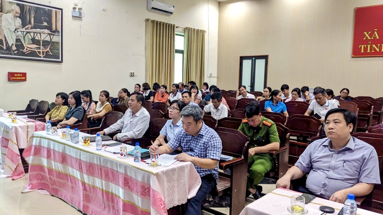 Xã Tân Thuận tham dự hội nghị toàn tỉnh thông tin nhanh kết quả Hội nghị lần thứ 12 Ban Chấp hành Trung ương Đảng khoá XIII