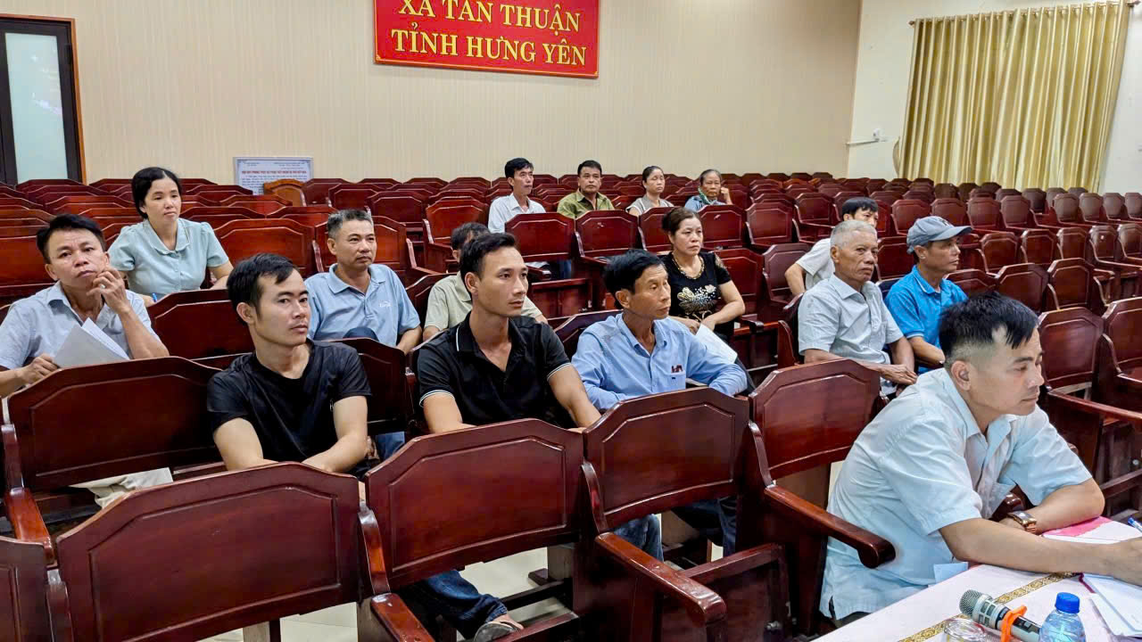 UBND xã Tân Thuận tổ chức hội nghị triển khai công tác chăn nuôi, thú y và bảo vệ môi trường